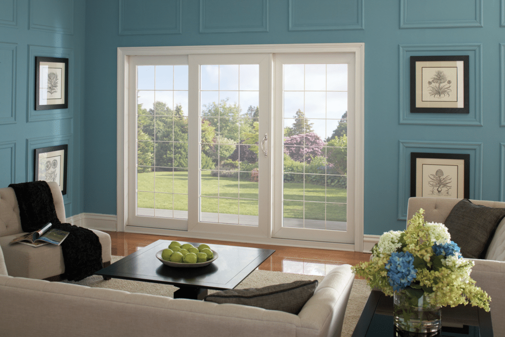 3 and 4 panel sliding patio doors are also available in Fredericksburg.